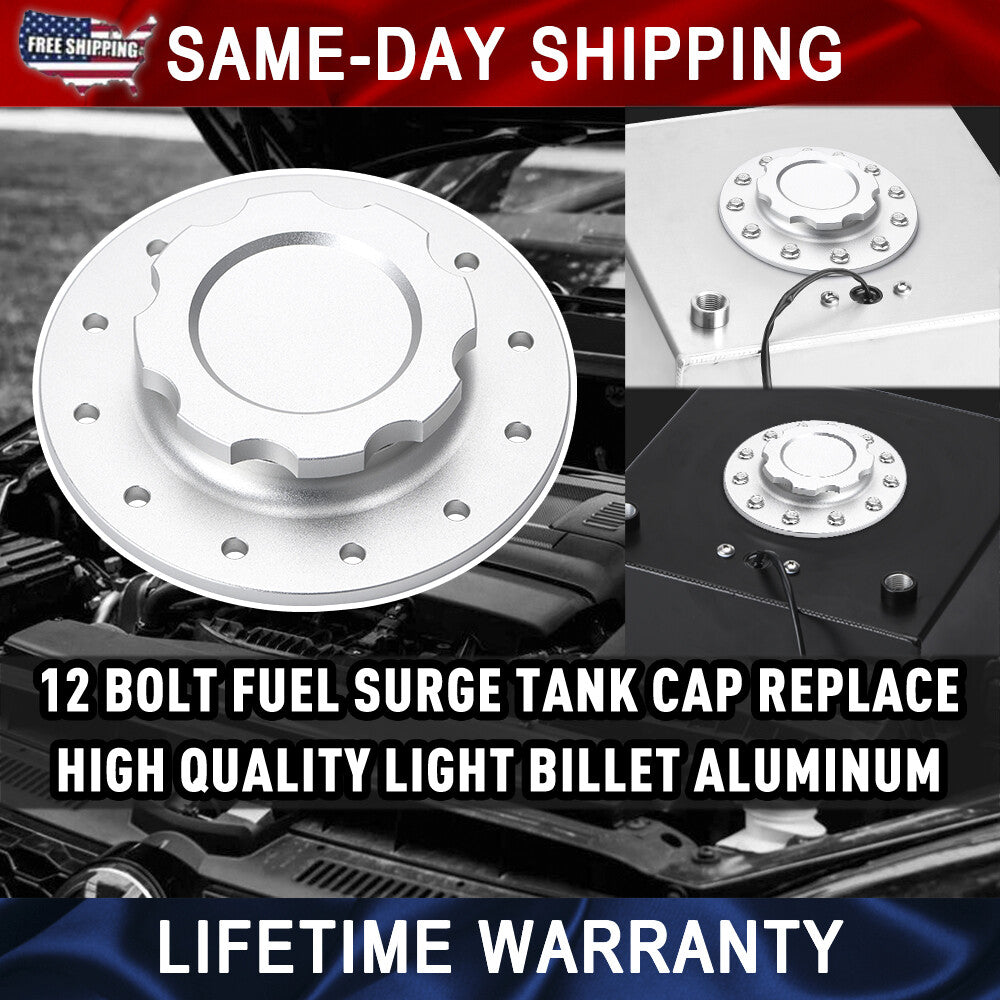 160mm Fuel Cell Cap Gasket Filler Neck Cap 12 Bolt Opening Twist On Flush Cap