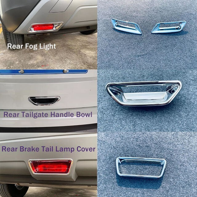 Chrome Rear Brake Light Tail Lamp Cover for Nissan X-Trail 2022 Car Accessories