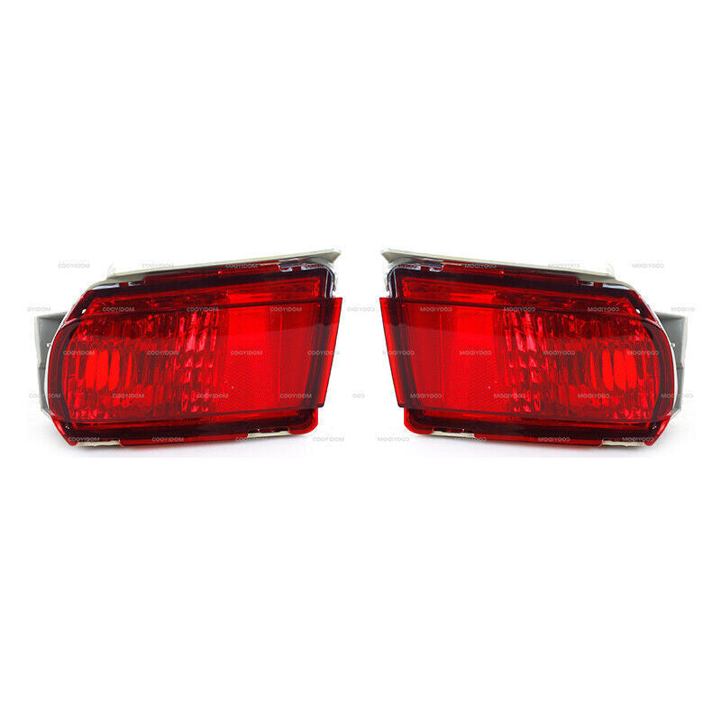 Pair of red fog lights and bumper lights for Toyota for Land Cruiser Prado FJ150 2010-2015.