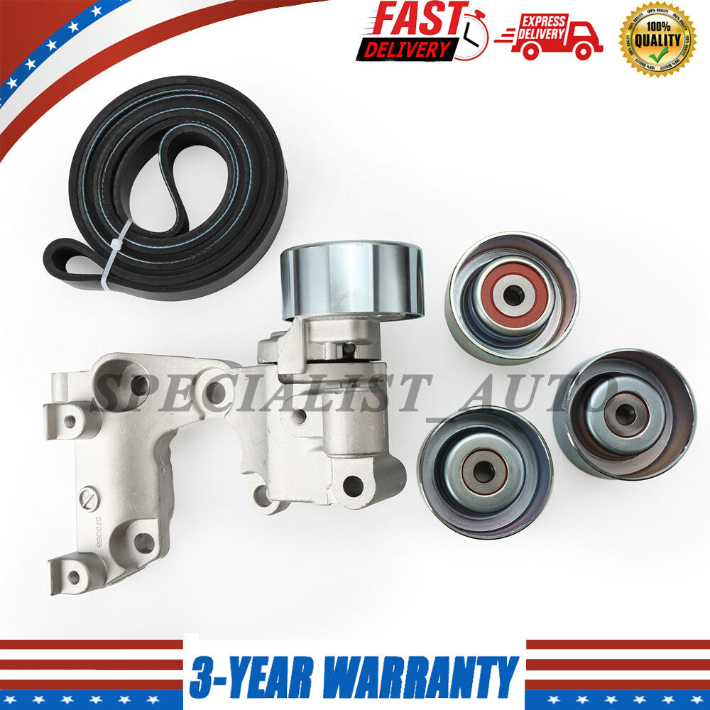 Drive Belt Tensioner Idler Pulley Kit for Toyota Tacoma Tundra V6 4.0L 2005-15