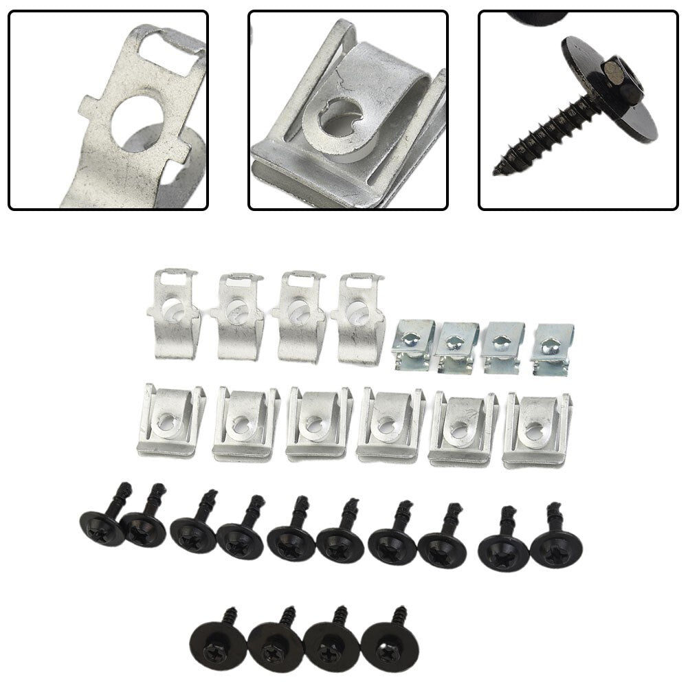 28pcs Engine Undertray Under Cover Clips Fitting Kit For A4 B8 A5 8T Spare Parts