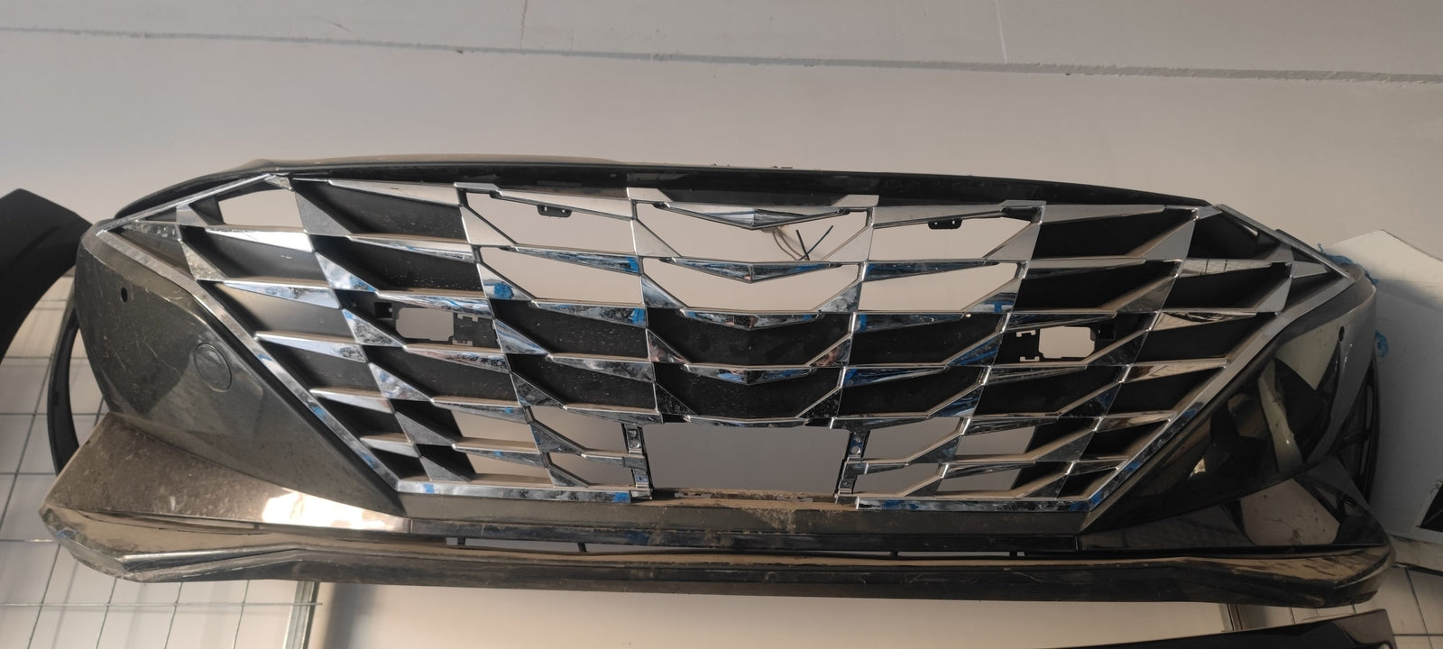 Chrome Front Bumper Grille For 2021 2022 2023 for Hyundai for Elantra Sedan 86351AA000