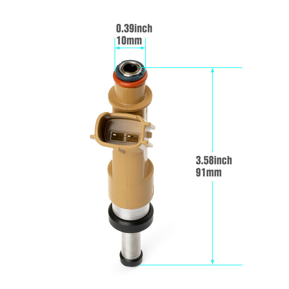 Set of 4 for Toyota for Corolla 2009-15 1.8L 2ZR-FE Matrix 23250-0T020 Fuel Injector