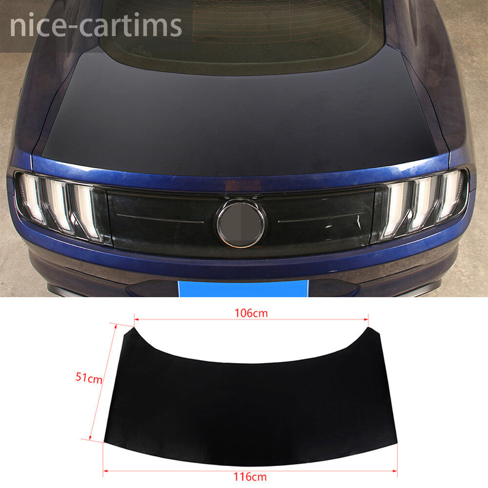 PVC Black Car Rear Trunk Tailgate Decal Sticker Cover for Ford for Mustang 2015-2023