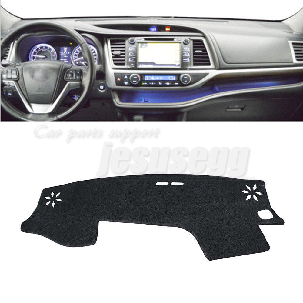 for Toyota Highlander XU50 14-16 LHD Car Sun Shade Visor Pad Dashboard Cover Mat