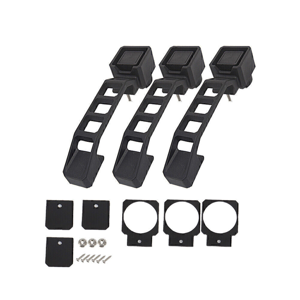 Black Exterior Outer Door Handles 3 Kit for Jeep for Wrangler JK JKU 07-17