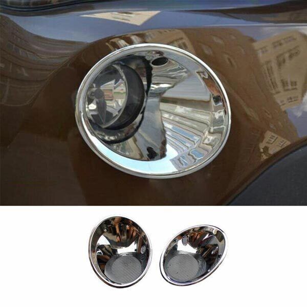 2PCS for BMW X1 E84 2010-2011 2012 Front Fog Light Lamp Cover Trim ABS Chrome