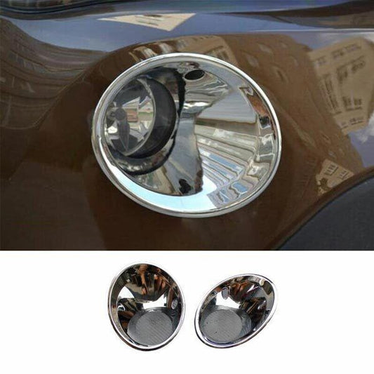 2PCS for BMW X1 E84 2010-2011 2012 Front Fog Light Lamp Cover Trim ABS Chrome