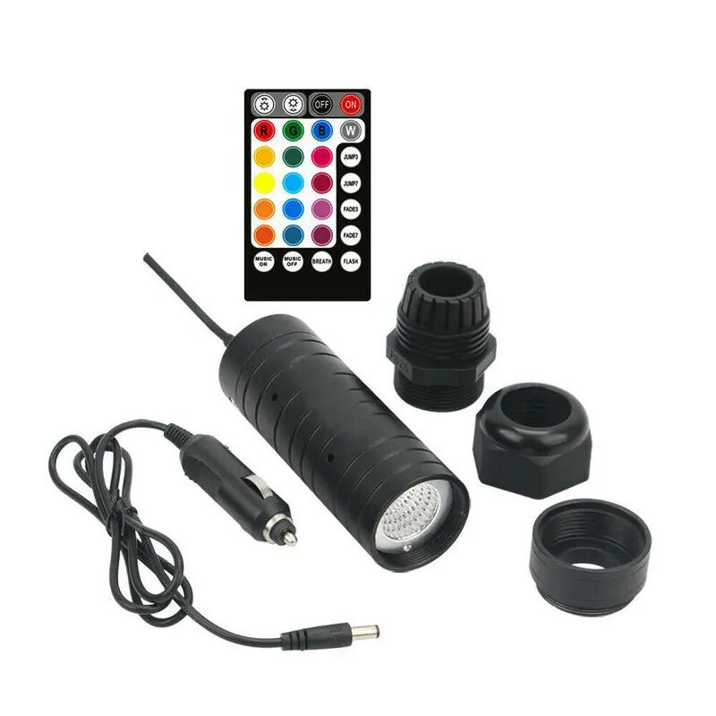 6W Car Starry Sky Light LED Roof Star Ambient Ceiling RGBW Fiber Optic Lamp kit