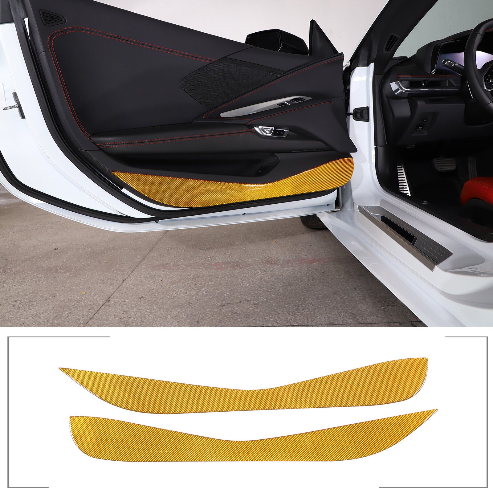 Genuine carbon fiber gear cutter cover trim for Land Rover for Range Rover Sport 2014 - 2017