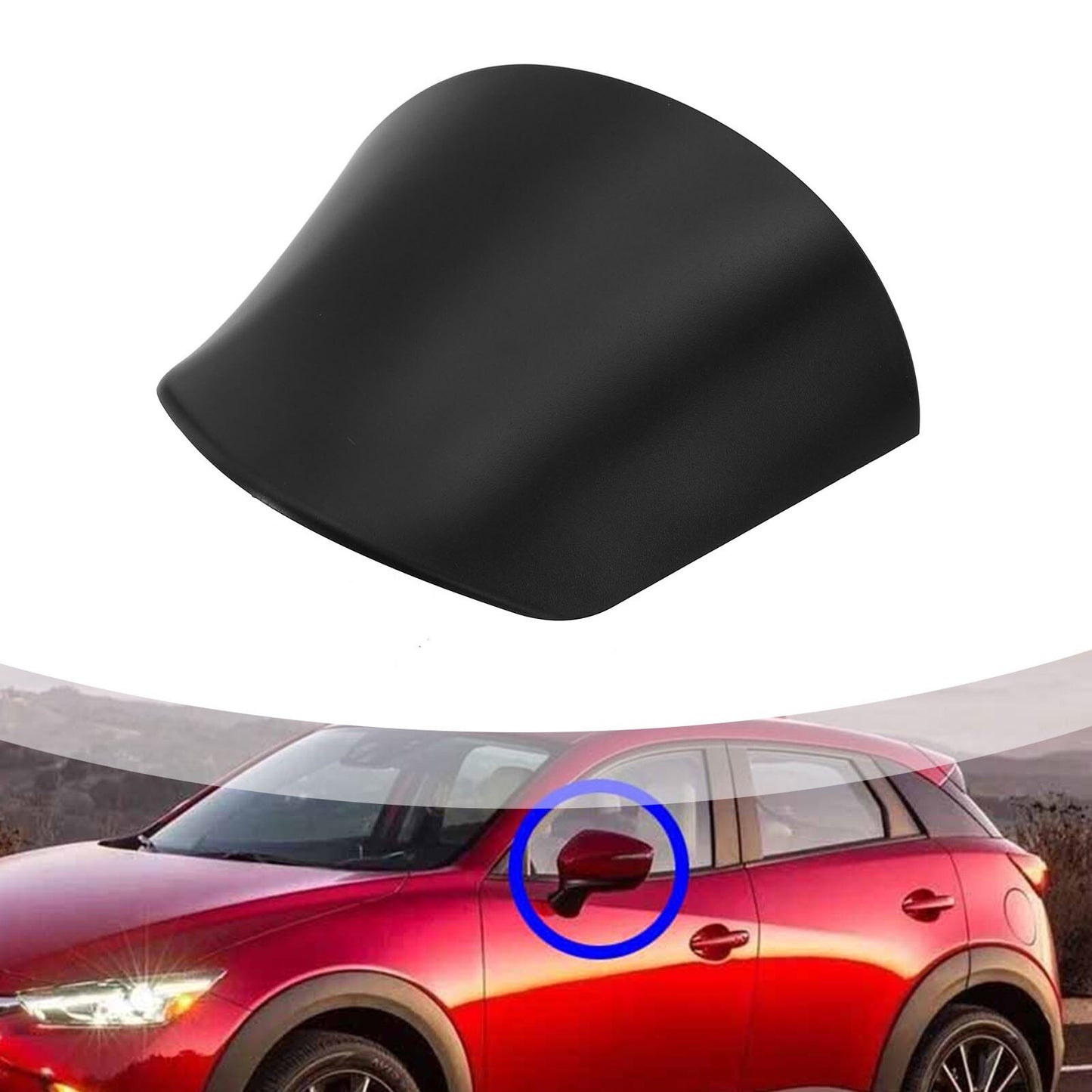 Car Left Side Mirror Lower Cover for Mazda CX-3 2016-2019 CX-5 2015 2016 New