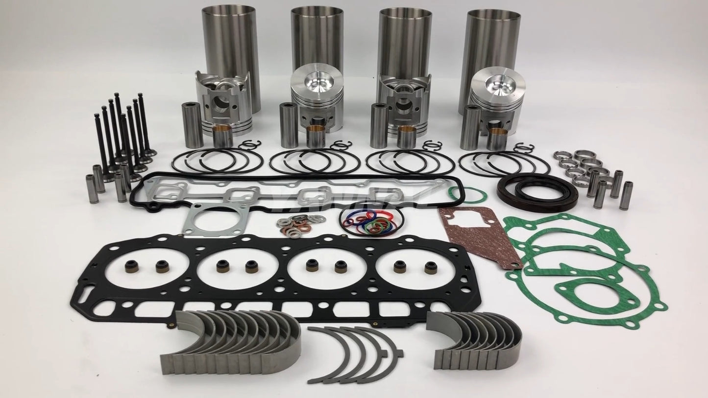 Suitable for Yanmar 4TNE94 overhaul and rebuild kit, full head gasket kit, bearing