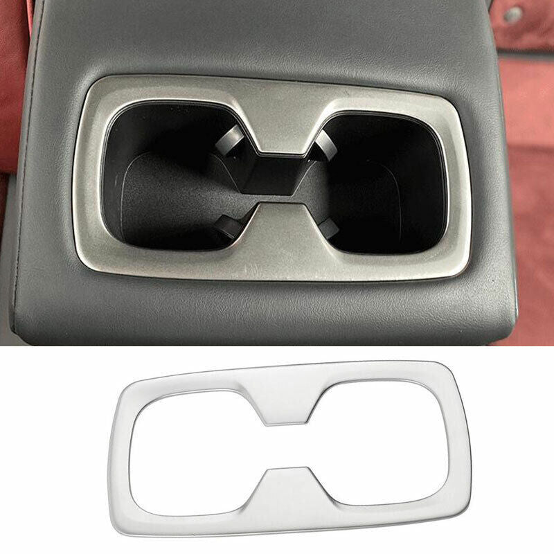 for Lexus NX250 350 2022-2023 Matte Silver Inner Rear Water Cup Frame Cover Trim