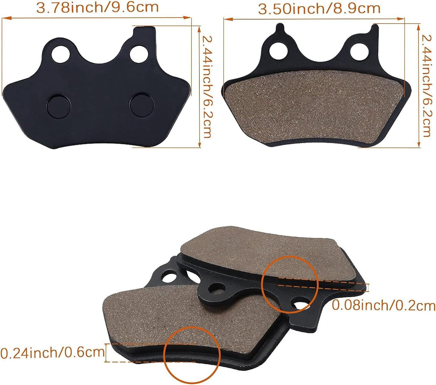 Brake Pad for Harley Davidson Softail,Heritage Classic,Fat Boy,Sportster XLH883R