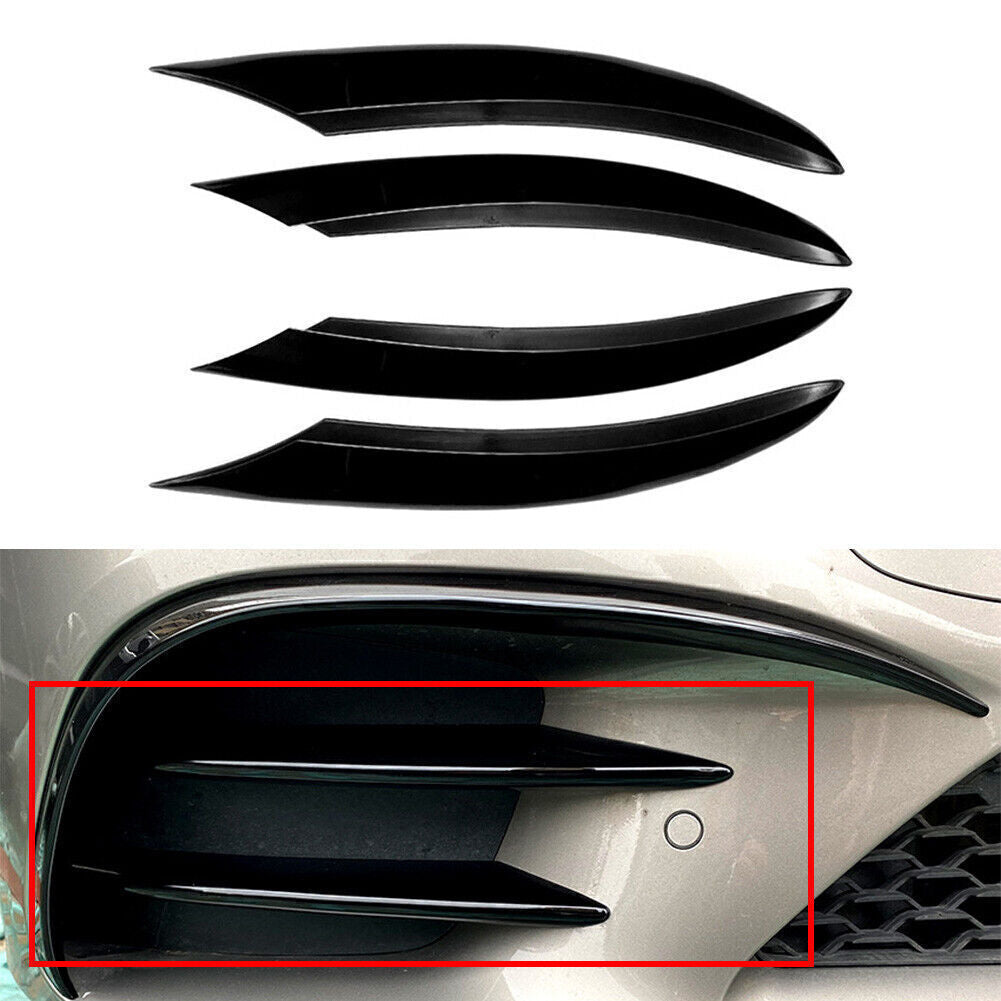 Front Fog Light Decorative Cover Trim Fit for Benz C-Class C200 C260 W205 2019+ Car