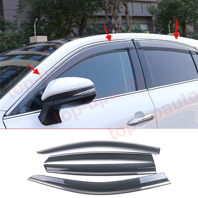 for Toyota Venza 2021-24 Side Window Wind Visors Sun Rain Guard Vent Deflectors