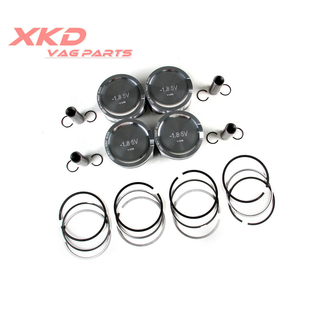 4-piece AWM AWP pistons and rings for Audi A4, A3, for Volkswagen Beetle, for Golf GTI, for Jetta , for Passat 1.8T.