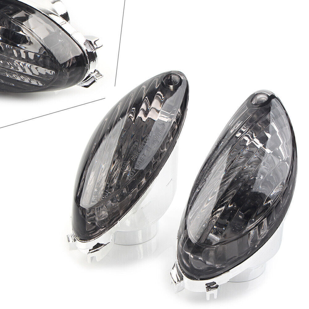 2X Smoke Turn Signal Indicator Light Lens for Suzuki Hayabusa GSX1300R 2008-10