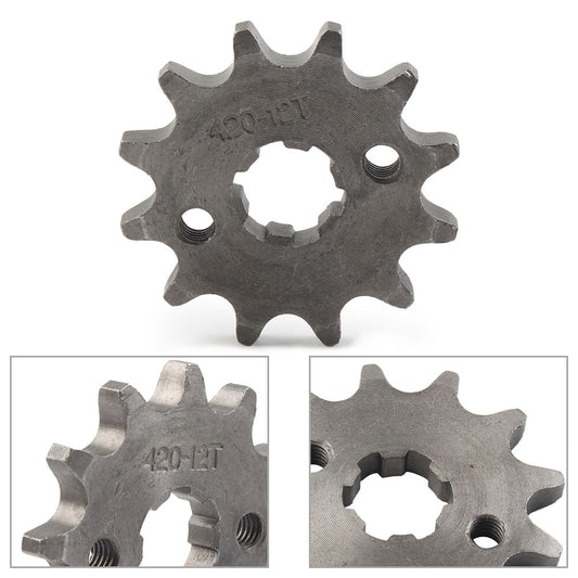Front Chain Sprocket Fit 50cc 70cc 90cc 110cc 125cc Pit Dirt Bike 428-12T 17MM
