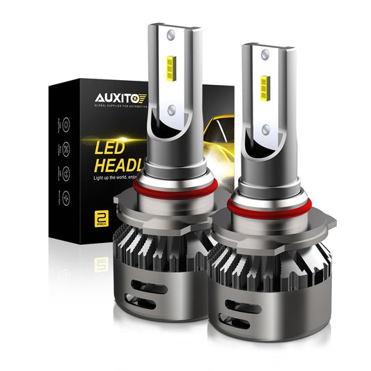 AUXITO 2X 9012 HIR2 LED White Cloud 1500W 205000LM High/Buddha Light 6000K White Red Green