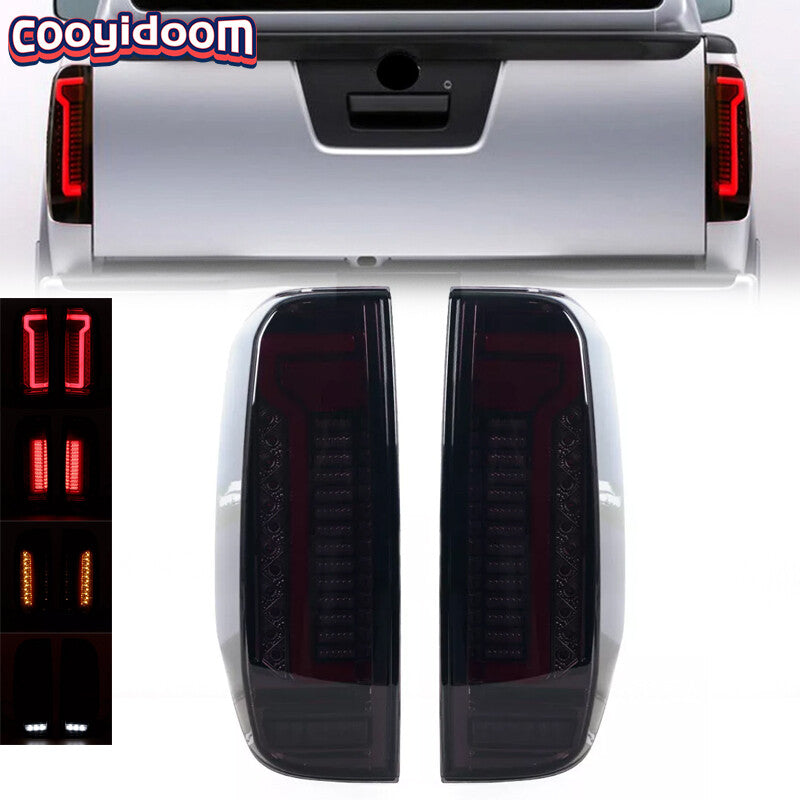2Pcs LED Smoke Tail Lights For 2005-2014 for Nissan Navara D40 Frontier Rear Lamps