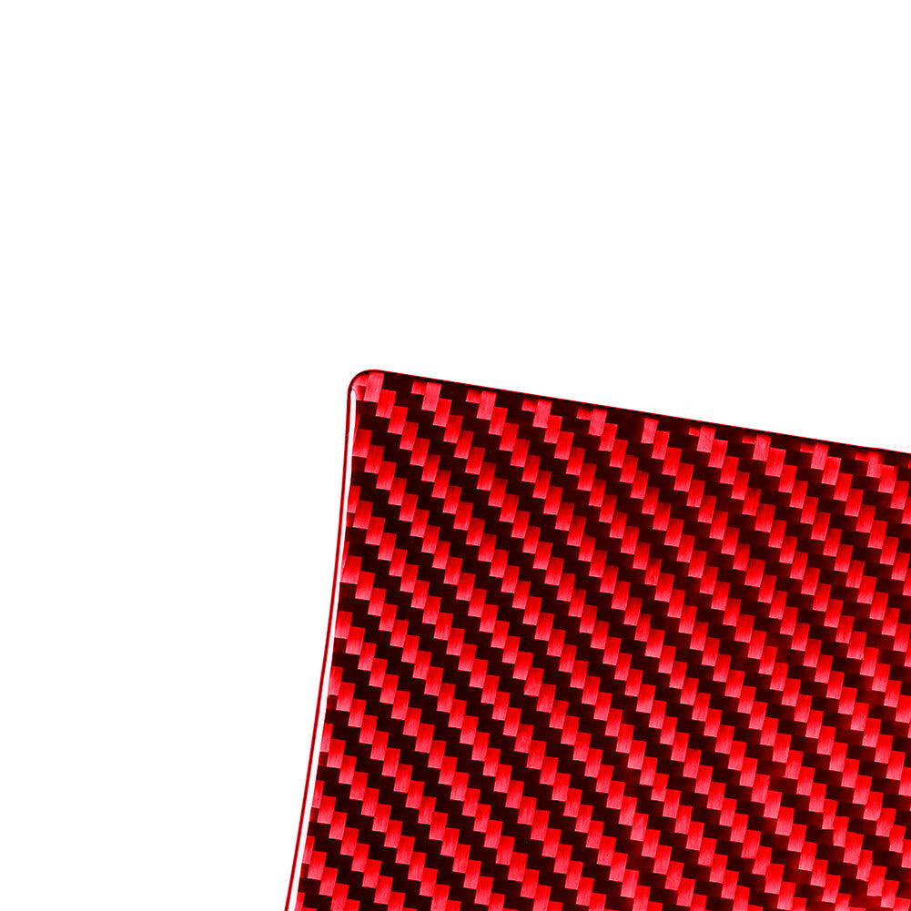 Red Carbon Fiber Rear Anti-kick Cover Trim Sticker for Toyota Tundra 2014-2018