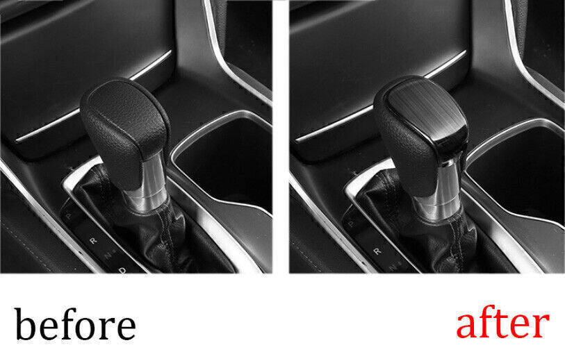 for Honda Accord 2018-22 Black Steel Inner Gear Shift Knob Cover Head Trim 1PCS