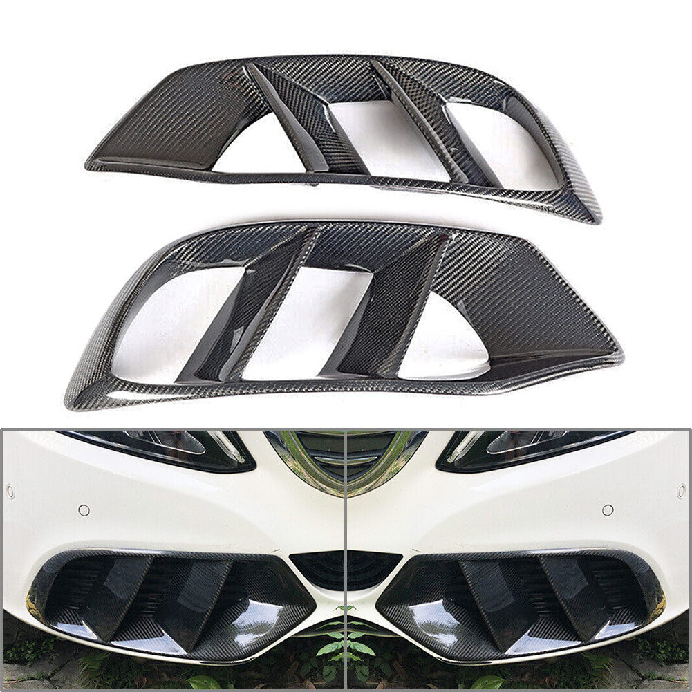 Front Bumper Fog Light Grille Cover for Mercedes-Benz C Class W205 C180 C200