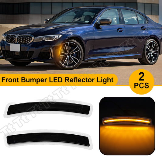 Smoked front LED side marker reflectors suitable for 2014-2020 for BMW F80 M3 F82 F83 M4