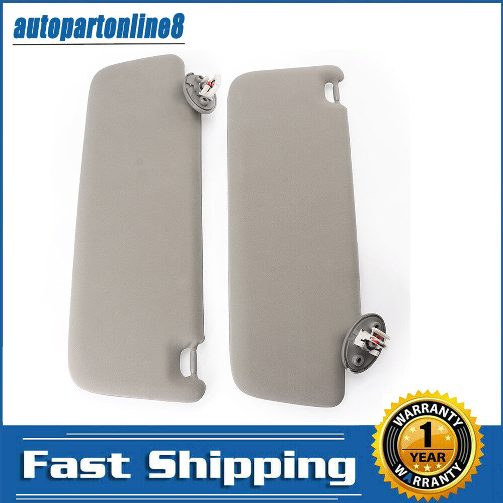 New 1 Pair Left+Right Sun Visor for Toyota Prado TRJ120 RZJ120 KZJ120 KDJ/GRJ120