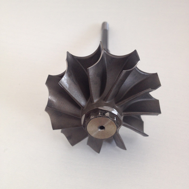 TD06SL2R Reverse 54X61.5 mm 11 Blade Turbine Wheel/Turbine Shaft and Wheel/Shaft Pulley