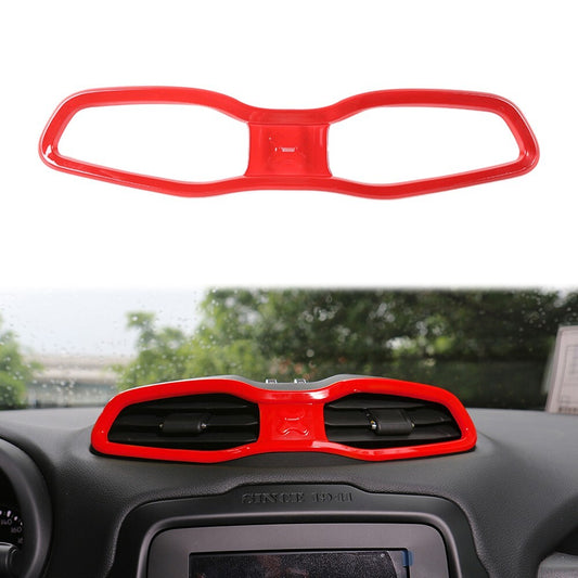 Red Dashboard Air Vent Outlet Frame Cover Trim for Jeep Renegade 2015+ ABS