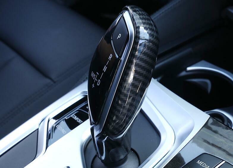 for BMW X3 G01 X4 2018-2021 ABS Carbon Fiber Gear Shift Knob Shifter Lever Trim
