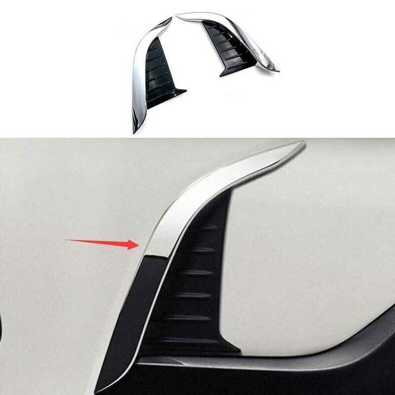 for Toyota for Corolla Cross 22-24 SilverBlack Front Fog Light Lamp Side Panel Trim