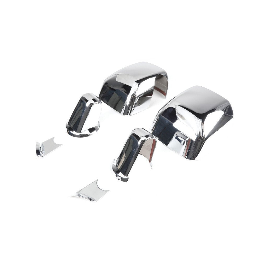 for Jeep for Wrangler JK 2007-2017 Side Rearview Mirror Caps  Base Cover ABS Chrome