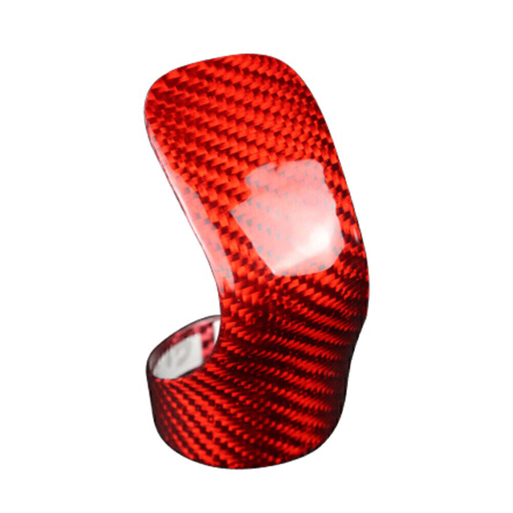 Car Gear Shift Knob Cover Trim for LEXUS IS for ES GS NX RX GS RC Carbon Fiber Red