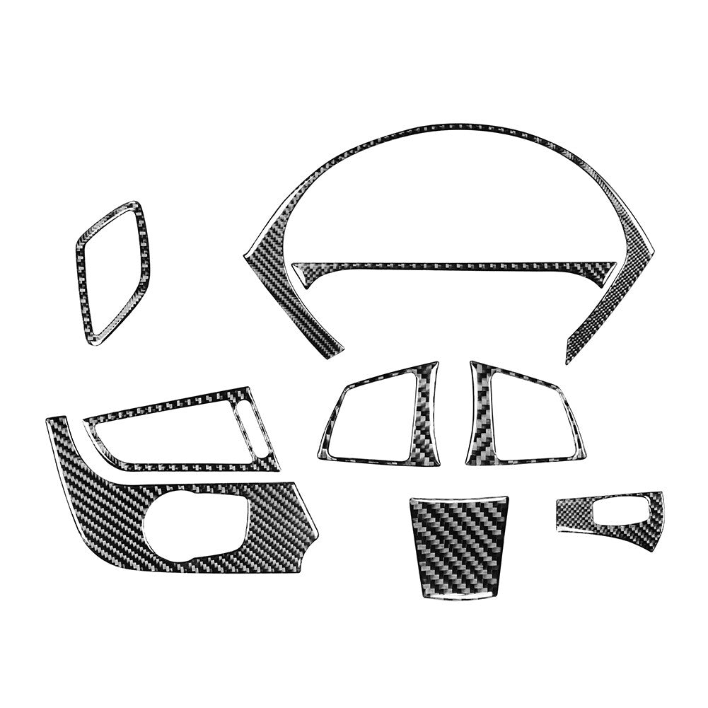 LHD Carbon Fiber Black Interior Steering Wheel Cover Trim for BMW Z4 E89 2009-16