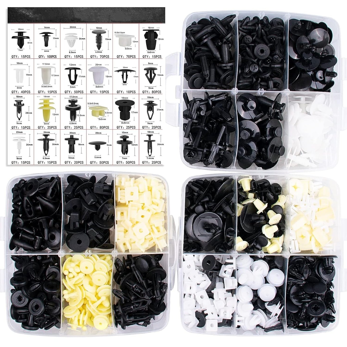 Car mounting clips, door panel trim clips, rivet bumper trim body clips