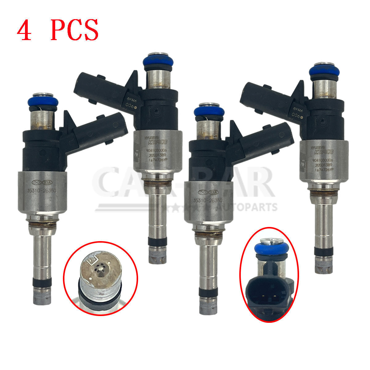 4Pcs Fuel Injectors 35310-2B350 for Hyundai for Elantra for Kia Forte Soul 1.6T 2018-20