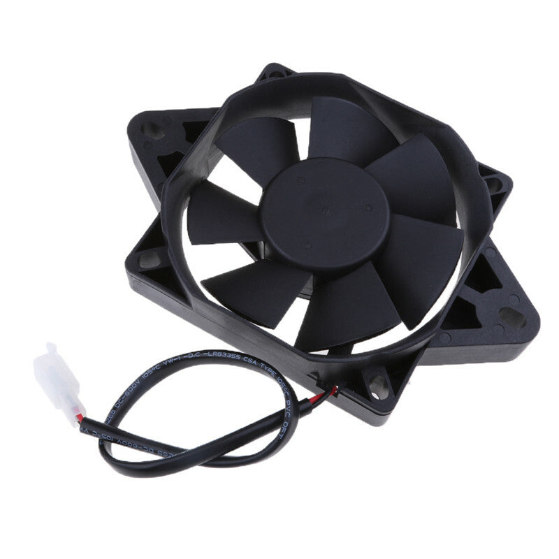 Motorcycle ATV Quad Buggy Oil Cooler Water 160mm Radiator Electric Cooling Fan