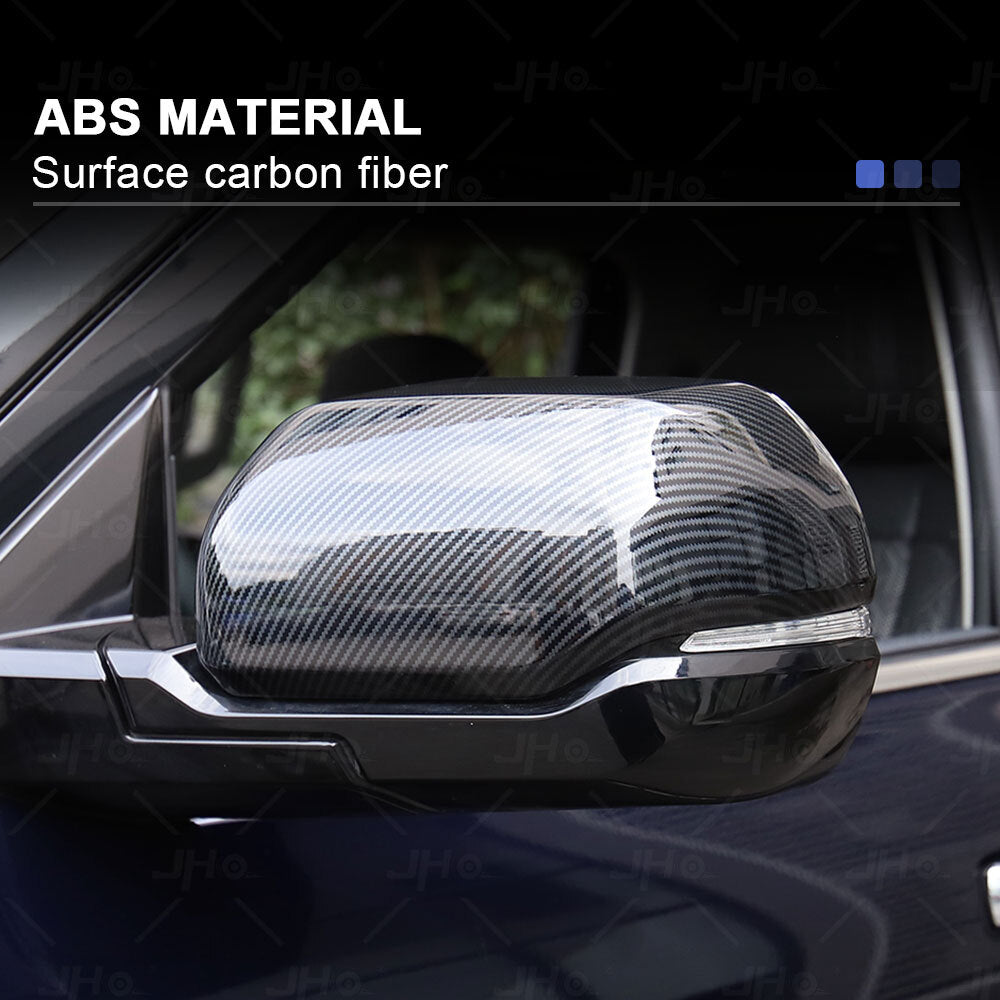 Carbon Fiber Car Rear View Side Mirror Trim Cover Protect for Toyota Tundra 2022