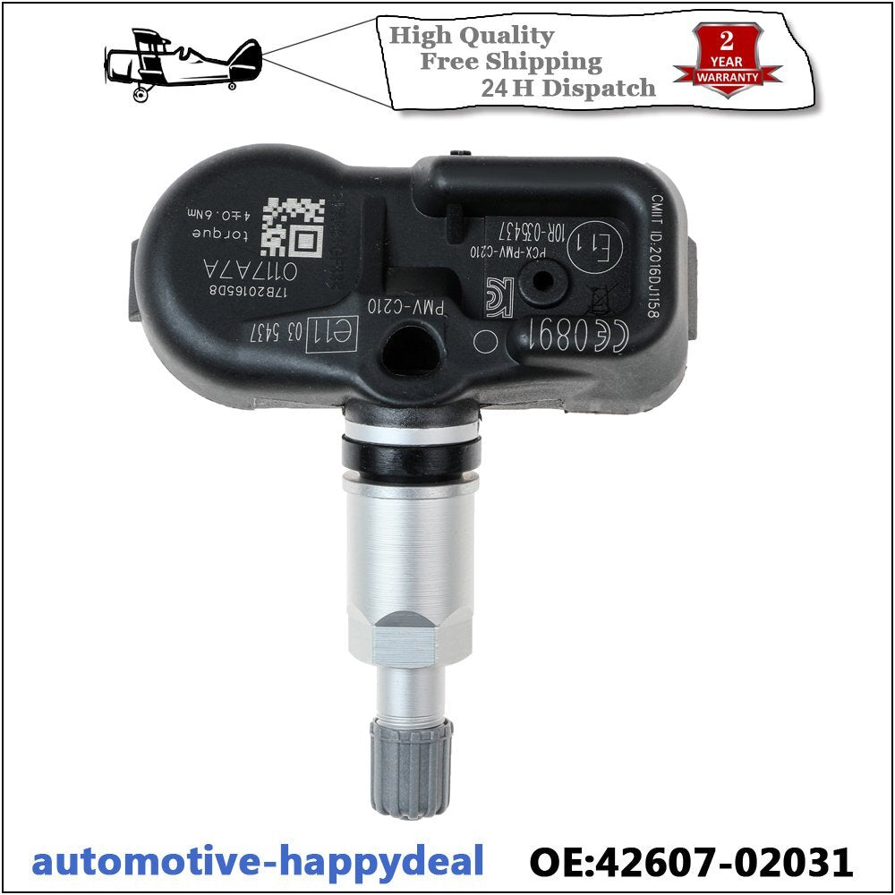 TPMS TYRE PRESSURE MONITOR SENSOR 42607-02031 for TOYOTA AURIS HYBRID 2012-2018