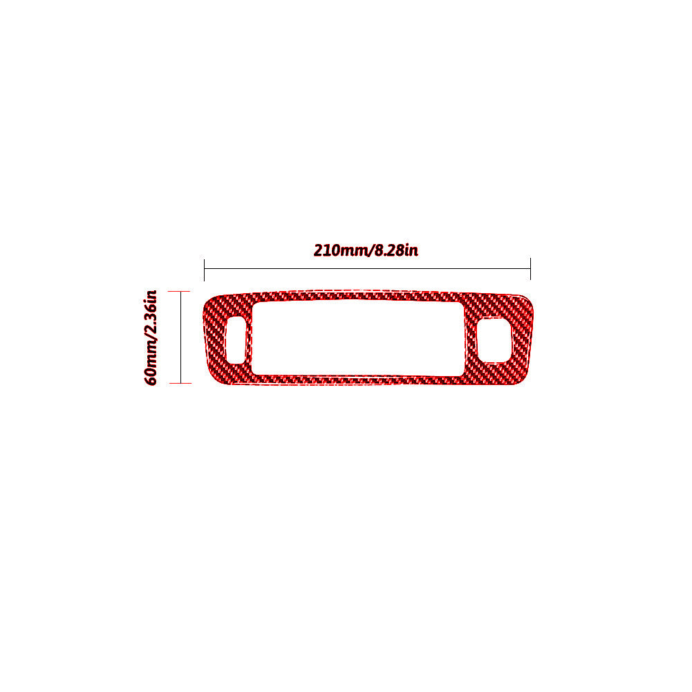 Red Carbon Fiber Center Air Vent Outlet Lower Cover Trim for Volvo V60 2010-2017