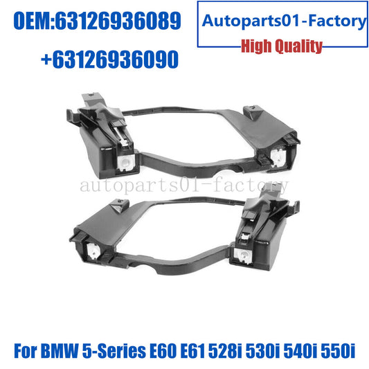 1Set Headlight Mount Bracket for BMW 5-Series E60 E61 528i 530i 540i 550i M5