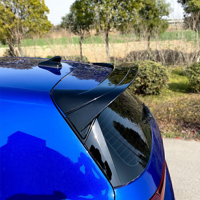 Rear Roof Spoiler Window Wing Fit for Volkswagen for VW for Golf 8 MK8 2020-21 Glossy Black