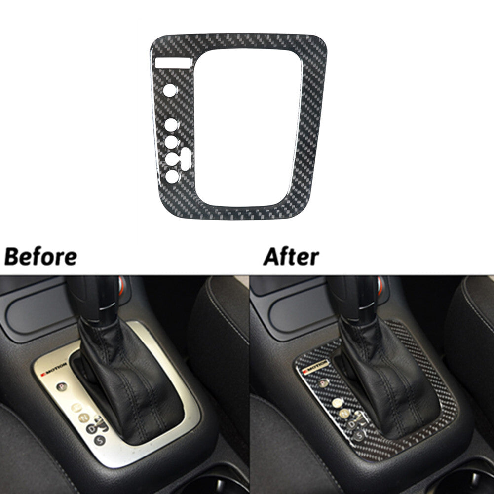 Carbon Fiber Gear shift Panel Frame Trim Cover for Volkswagen for Tiguan 2013-2017
