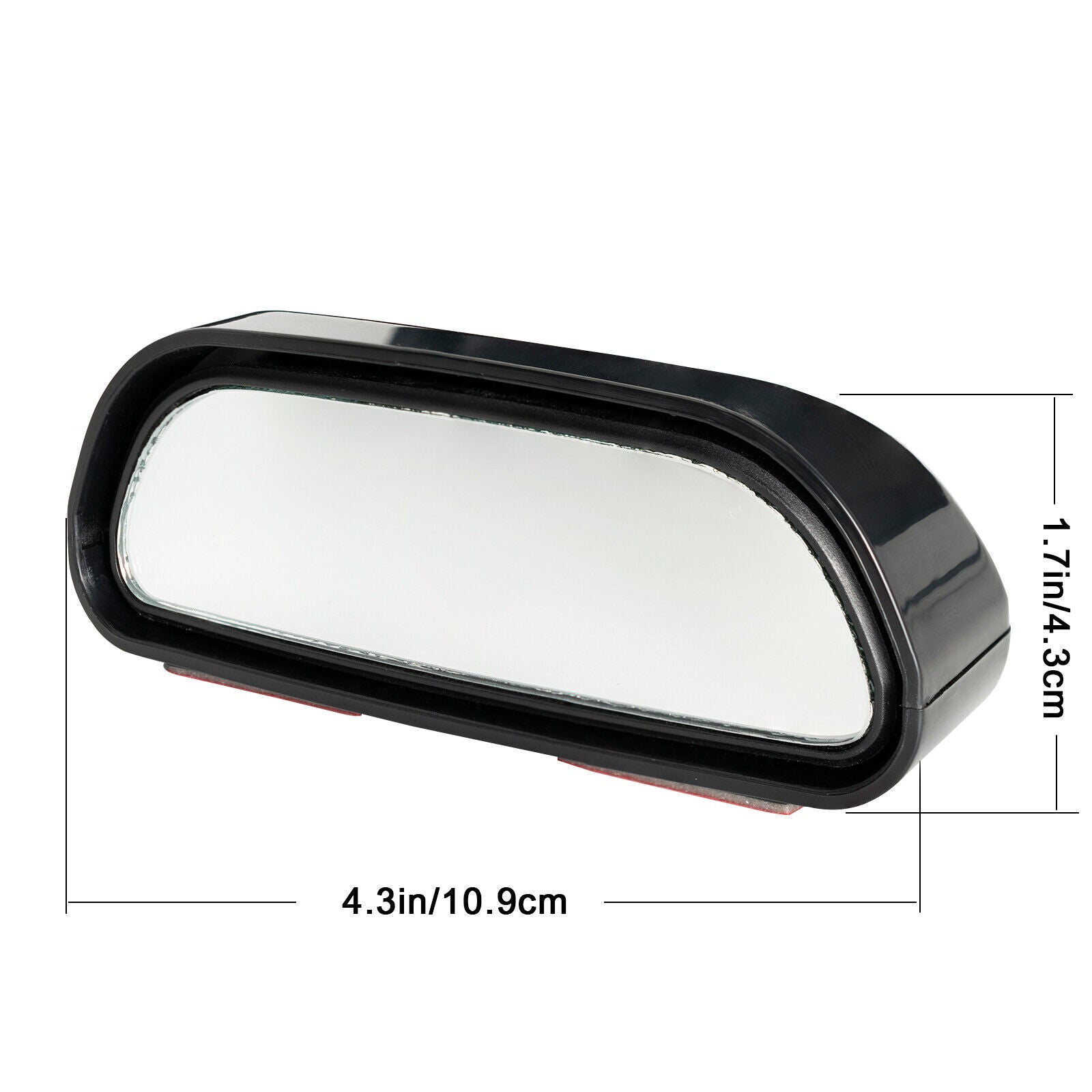 2-piece panoramic blind spot side mirror sticks with 360-degree wide-angle trailing effect