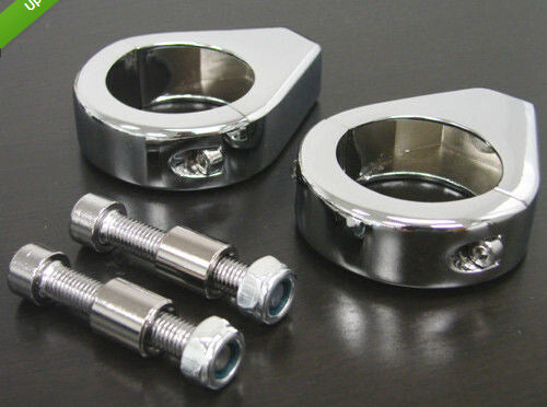 Moto Turn Signal Mount Bracket 41mm Fork Relocation Clamp Holdeer