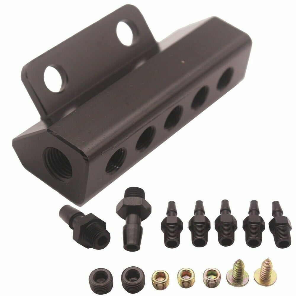 5-port automotive vacuum block intake manifold fuel gas exhaust valve turbocharger universal