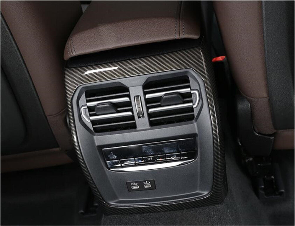 Carbon Fiber ABS Rear Air Outlet Vent Frame Cover for BMW 3 Series G20 G28 2020+